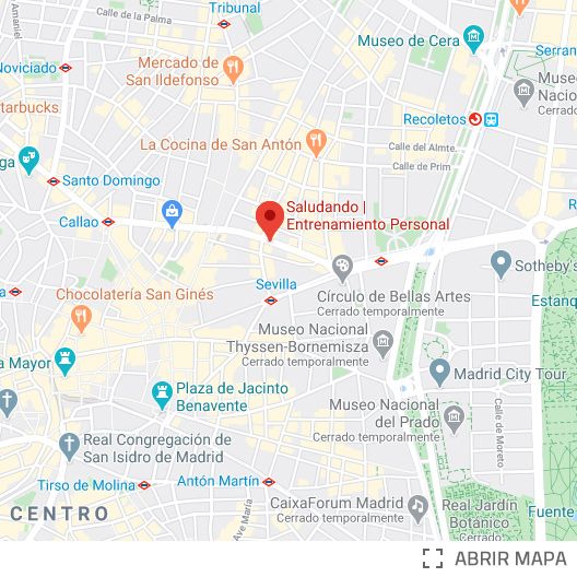 Localización Saludando Gran Vía Madrid