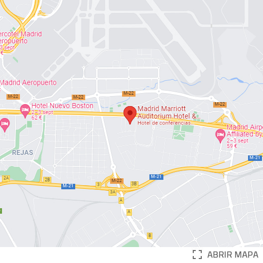 Localización Saludando Hilton Barajas Madrid