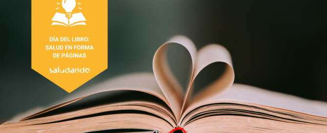 Banner portada. Libro con dos páginas haciendo un corazón